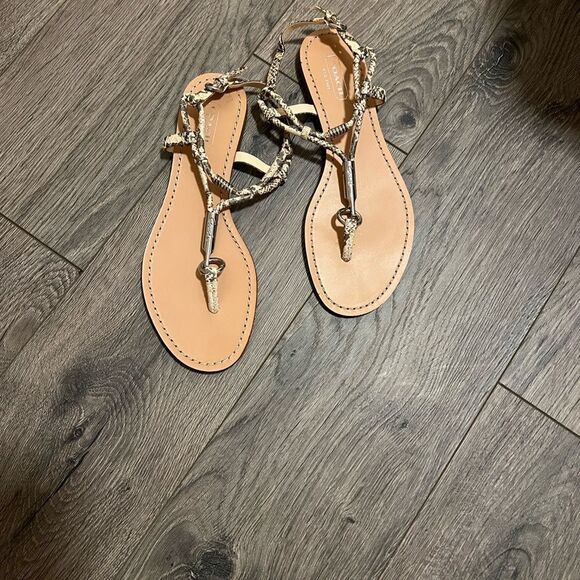 Coach Tan Braided Sandals - Picture 2 of 4